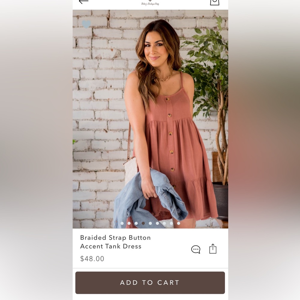 Mauve Braided Strap Sundress